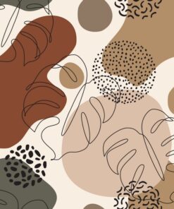 Fototapeta Modern Leaf Pattern