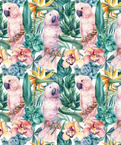 Fototapeta Růžoví papoušci