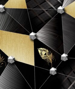 Fototapeta Geometrické Formy Na Tmavém Pozadí