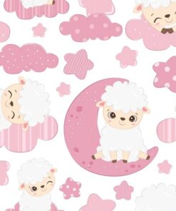 Fototapeta Roztomilá ovečka na měsících