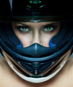 Fototapeta Motocyklistka dívka