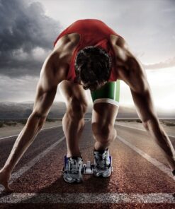 Fototapeta Závodník před startem