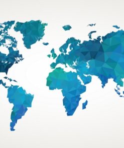 Fototapeta Modré kontinenty