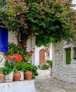 Fototapeta Zelená vesnice v Řecku