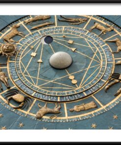 Plakát s hodinami v Padově