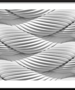 Bílý prokládaný plakát