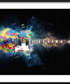 Plakát barvy kytary