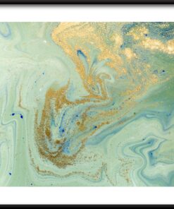 Zlato v zeleném plakátu