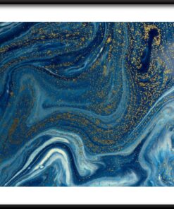 Zlato na modrém plakátu