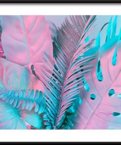 Neonová palma plakát