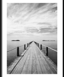 Dřevěný most plakát