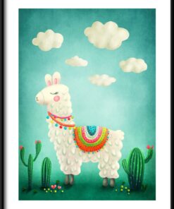 Šťastný lama plakát