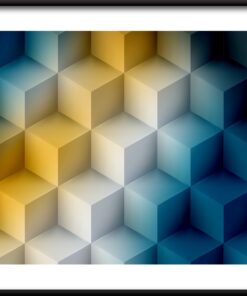 Barevné kostky plakát