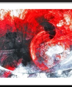 Červený abstrakce plakát