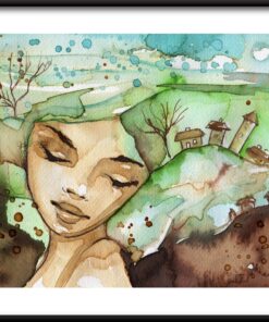 Země portrét plakát