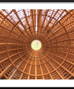 Plakát s ocelovou konstrukcí