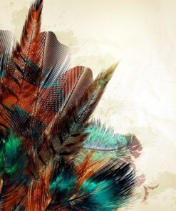 Fototapeta Kompozice s peřím