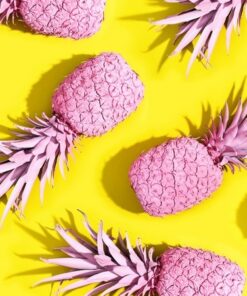 Fototapeta Růžové ananasy