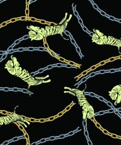 Fototapeta Tygři a řetězy