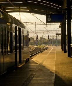 Fototapeta Železniční stanice