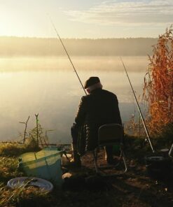 Fototapeta Angler at Dawn