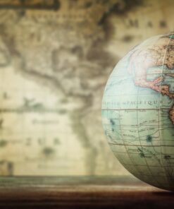 Fototapeta Zeměkoule a mapa