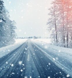 Fototapeta Zasněžená cesta