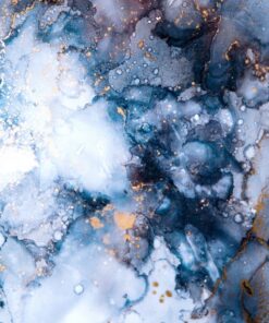 Fototapeta Modrá alkoholová barva