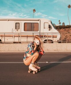 Fototapeta Dívka s kamerou