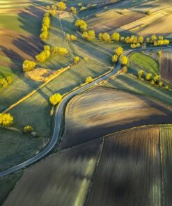 Fototapeta Západ slunce nad poli