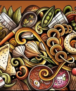 Fototapeta Ruské jídlo