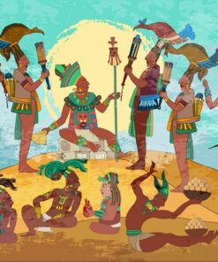 Fototapeta Pyramida a kmen Mayů