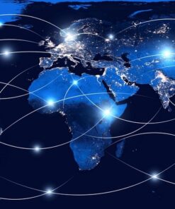 Fototapeta Global Communication Network