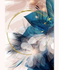 Fototapeta Květiny se zlatem