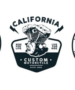 Fototapeta Motocyklové odznaky