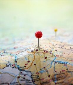 Fototapeta Místa na mapě