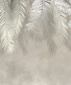 Samolepka na zeď bílé listy