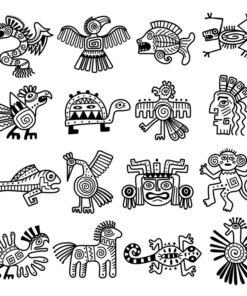 Fototapeta Aztécké ikony
