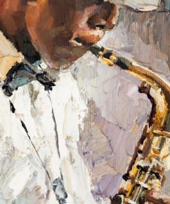 Fototapeta Muž se saxofonem