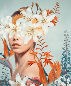 Fototapeta Žena s květinami 2