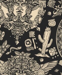 Fototapeta Symboly Mayů a Aztéků