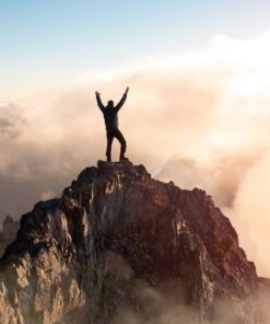 Fototapeta Man on the Summit