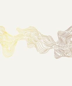 Samolepka na zeď Golden Waves 2