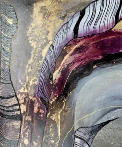 Fototapeta Zlatá s fialovou