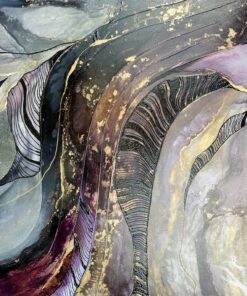 Fototapeta Fialová se zlatem