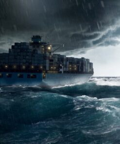 Fototapeta Kontejnerová loď na moři