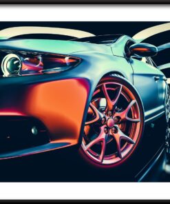 Sportovní auto plakát