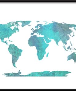Plakát Mapa světa 3