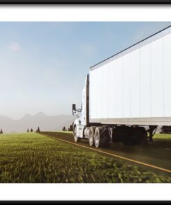 Bílý náklaďák plakát