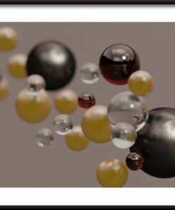 Žluté koule plakát